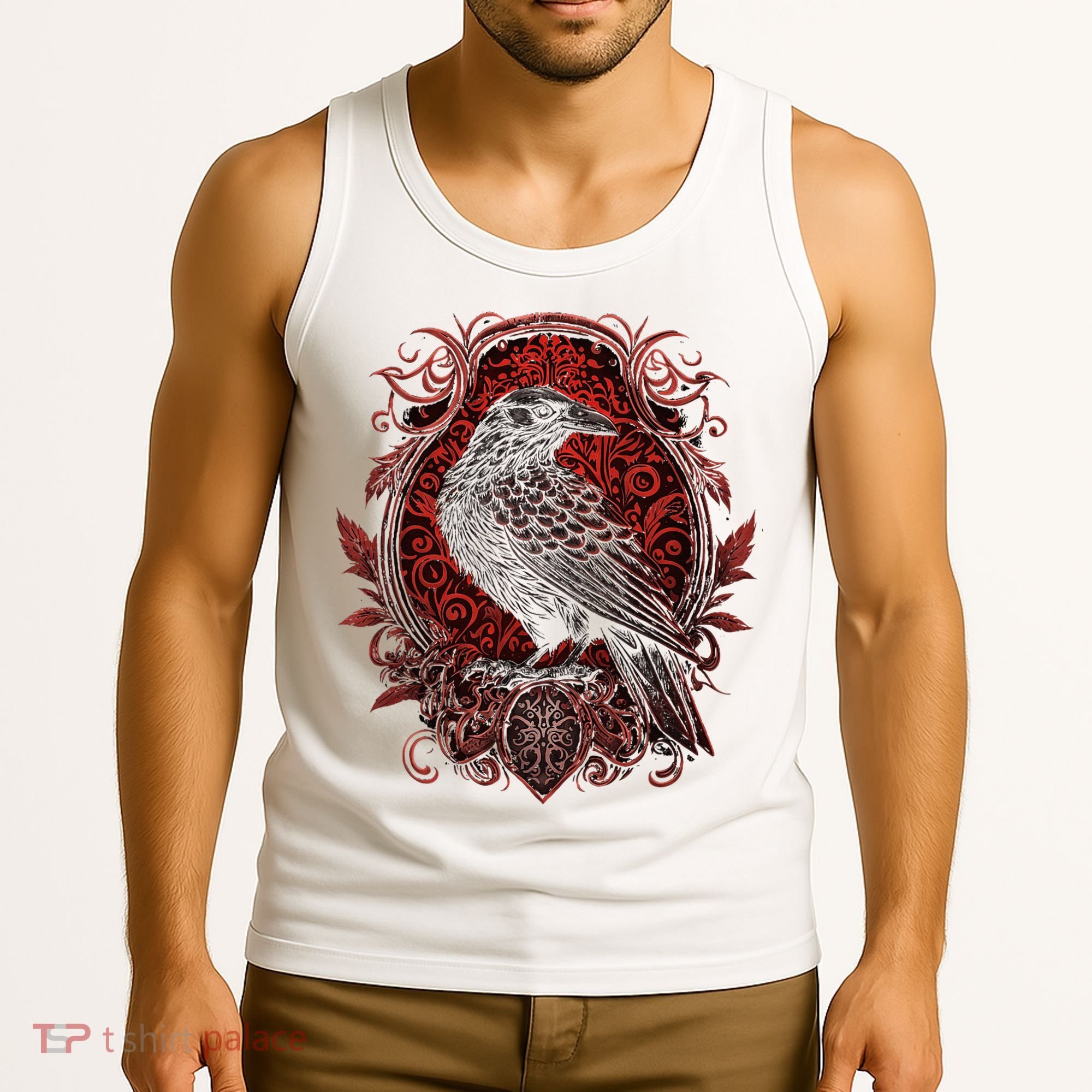Odins Raven Northman Valhalla Norse Mythology Tank Top