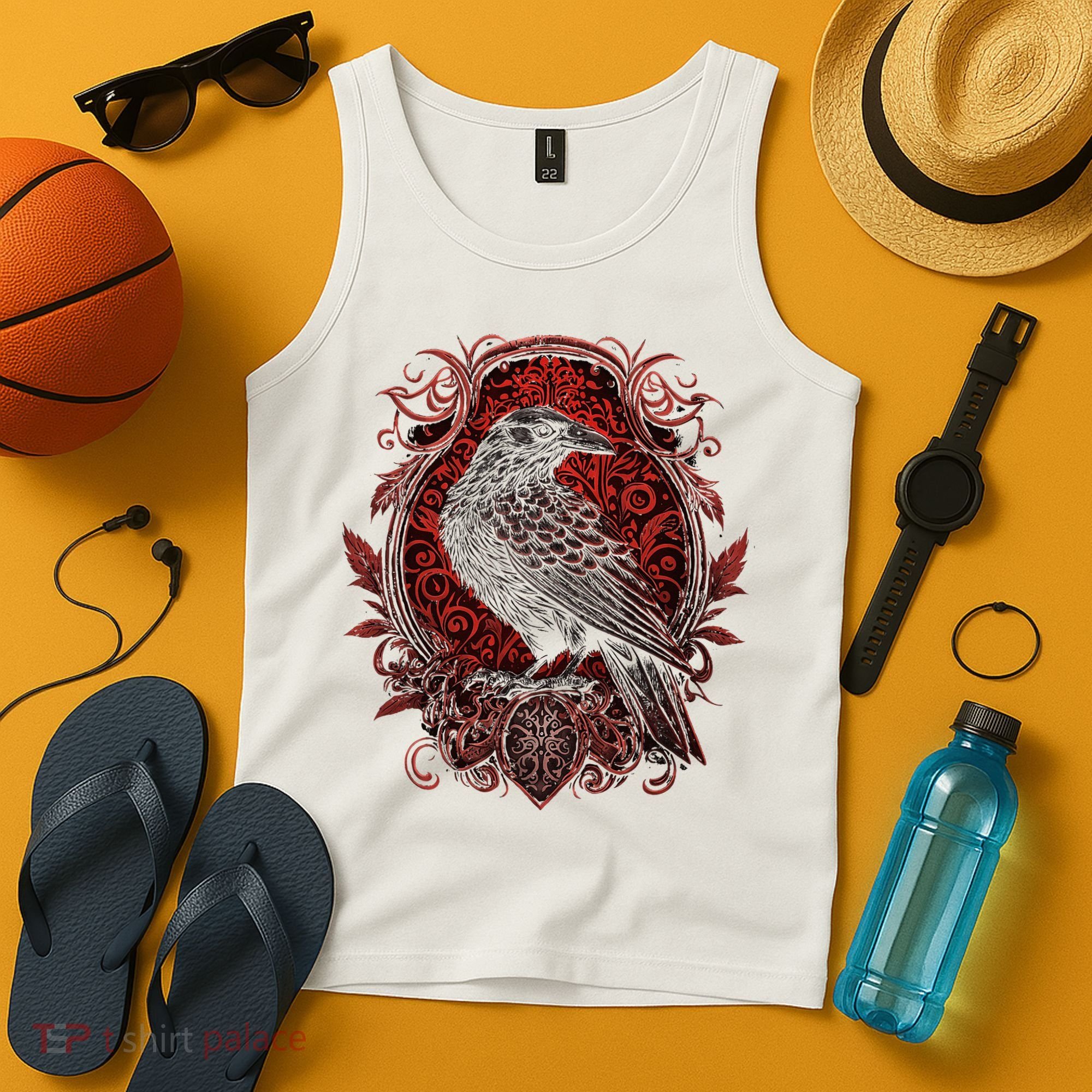 Odins Raven Northman Valhalla Norse Mythology Tank Top