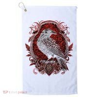 Odins Raven Northman Valhalla Norse Mythology Golf Towel thumb 0
