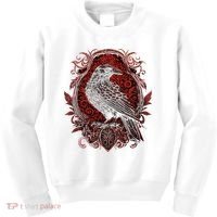 Odins Raven Northman Valhalla Norse Mythology Kids Sweatshirt thumb 0