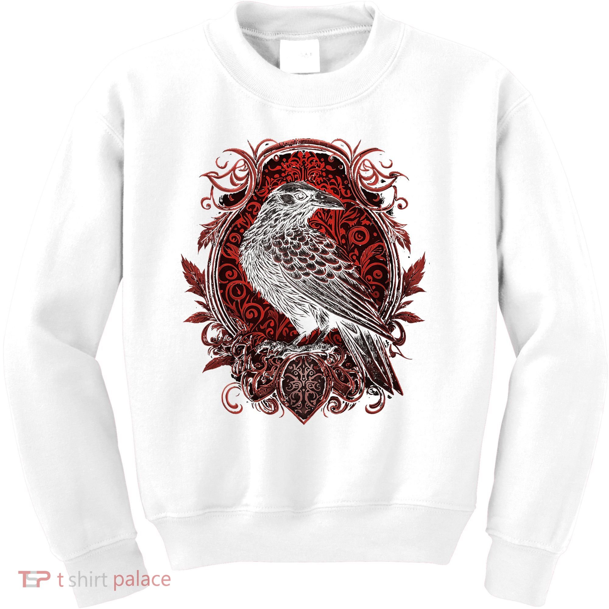 Odins Raven Northman Valhalla Norse Mythology Kids Sweatshirt
