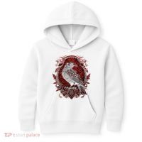 Odins Raven Northman Valhalla Norse Mythology Kids Hoodie thumb 0