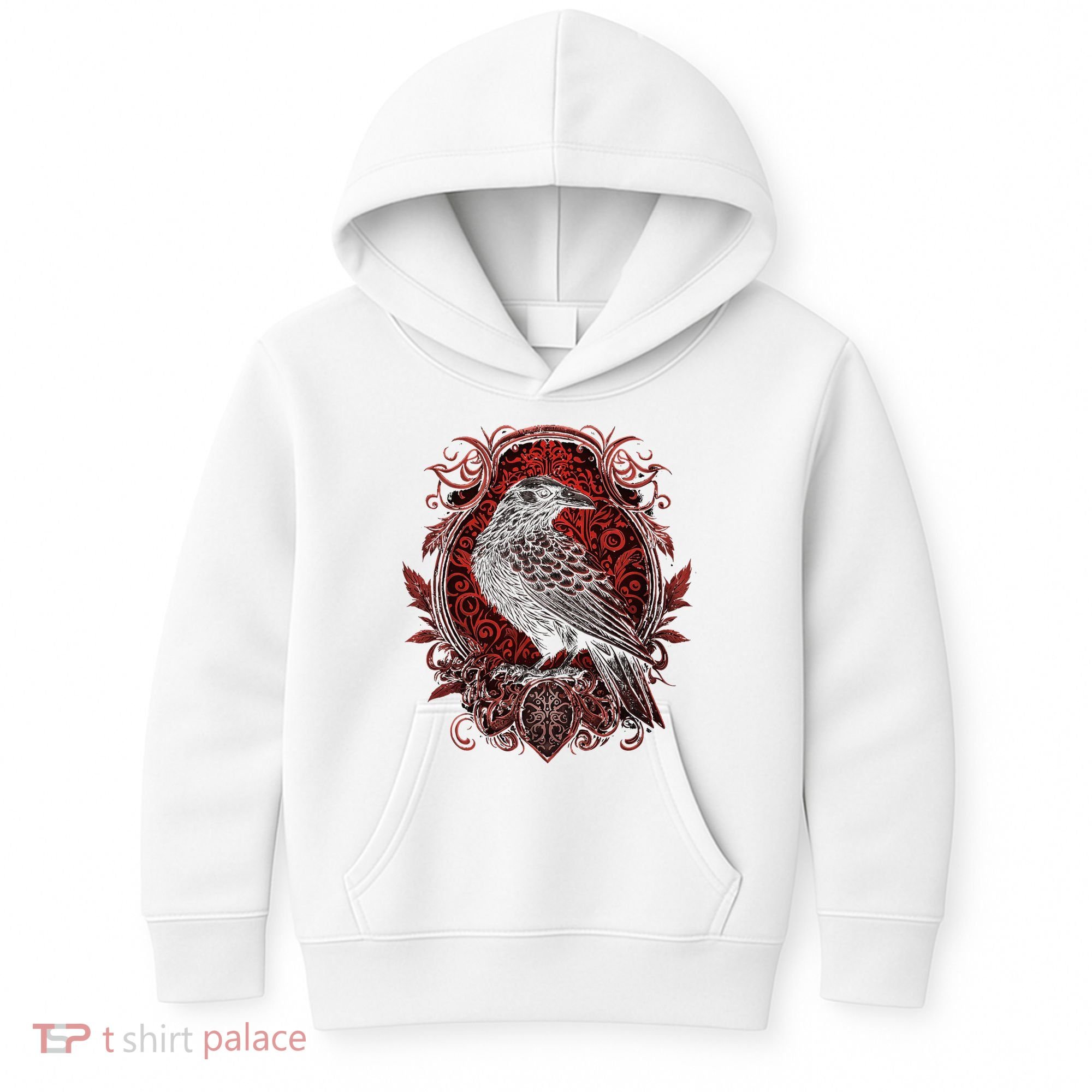 Odins Raven Northman Valhalla Norse Mythology Kids Hoodie