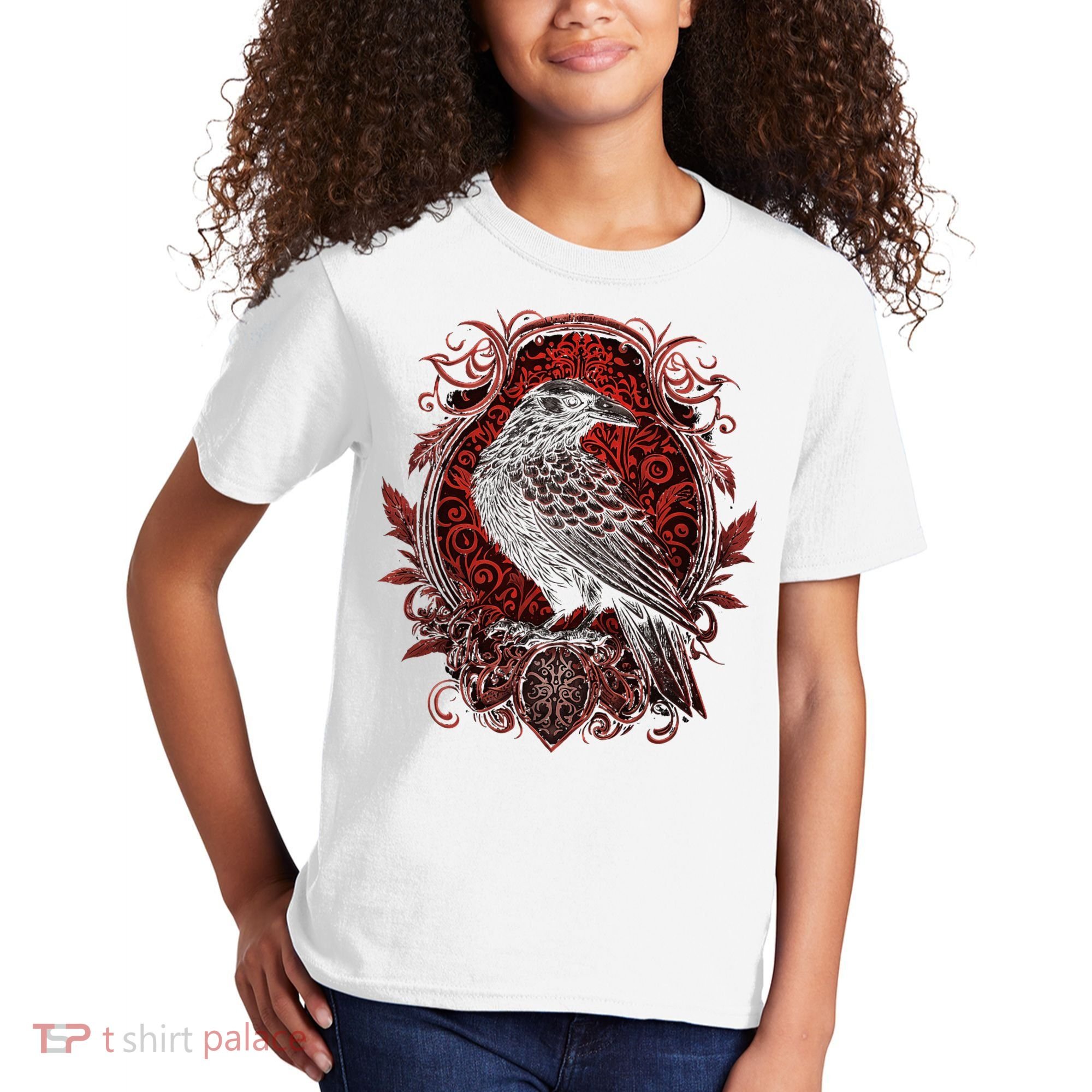 Odins Raven Northman Valhalla Norse Mythology Kids T-Shirt