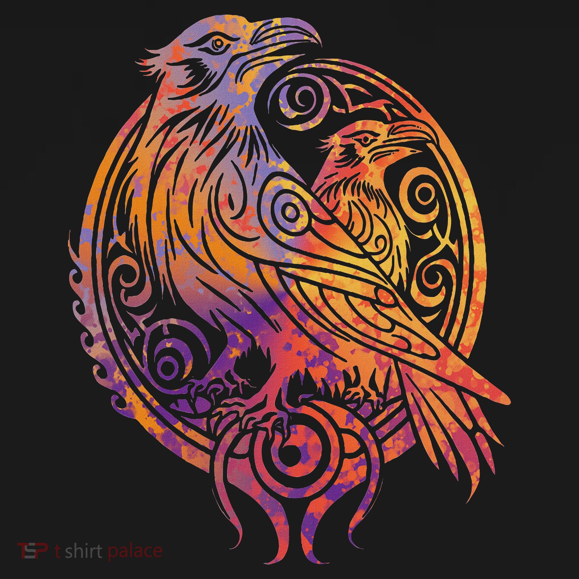 Odins Raven Norse Mythology Viking Birds Celtic Knots Asgard Women's Tank Top