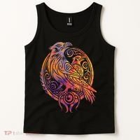 Odins Raven Norse Mythology Viking Birds Celtic Knots Asgard Tank Top thumb 2