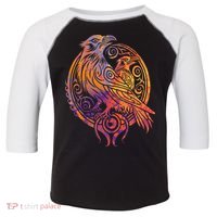 Odins Raven Norse Mythology Viking Birds Celtic Knots Asgard Toddler Fine Jersey T-Shirt thumb 0