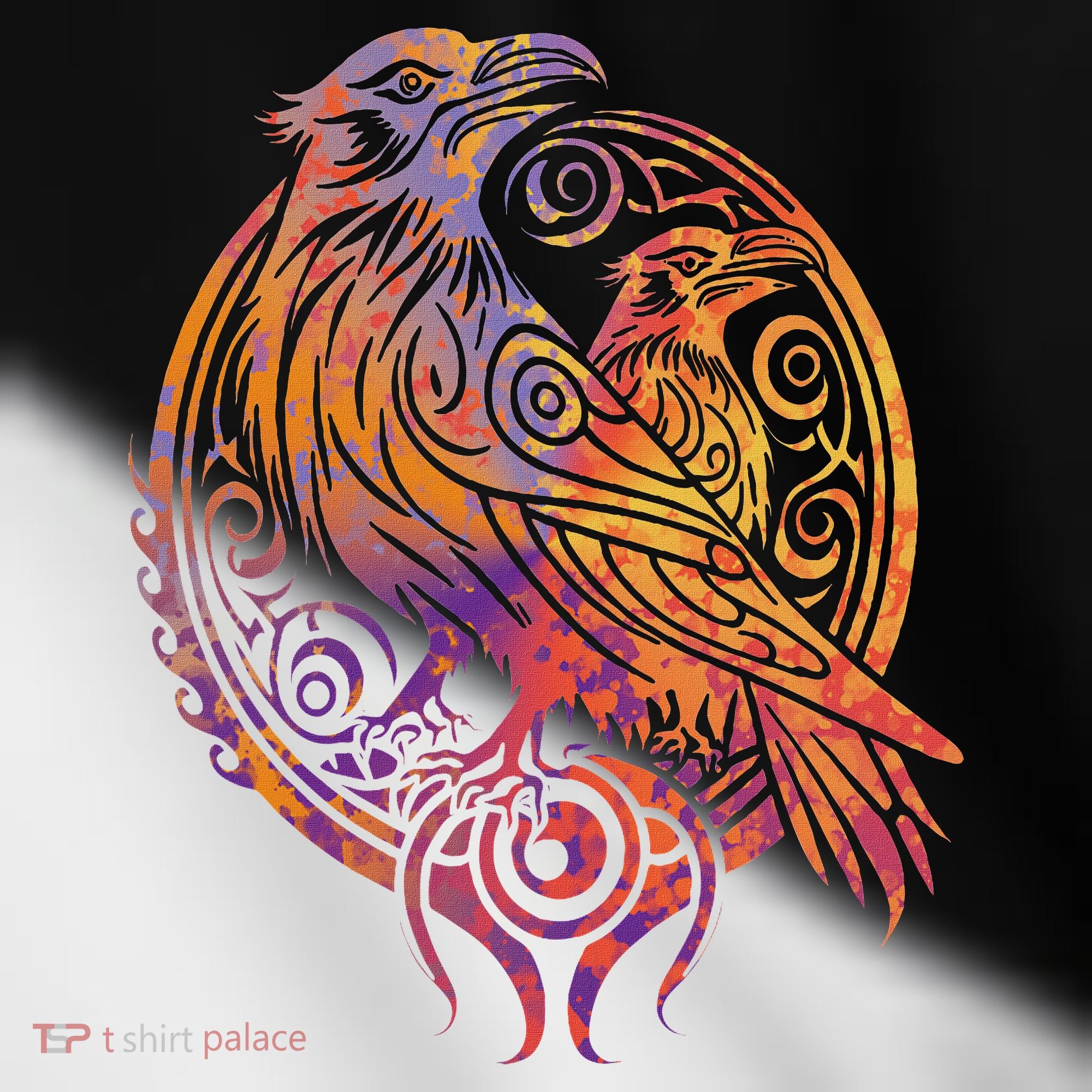 Odins Raven Norse Mythology Viking Birds Celtic Knots Asgard Toddler Fine Jersey T-Shirt