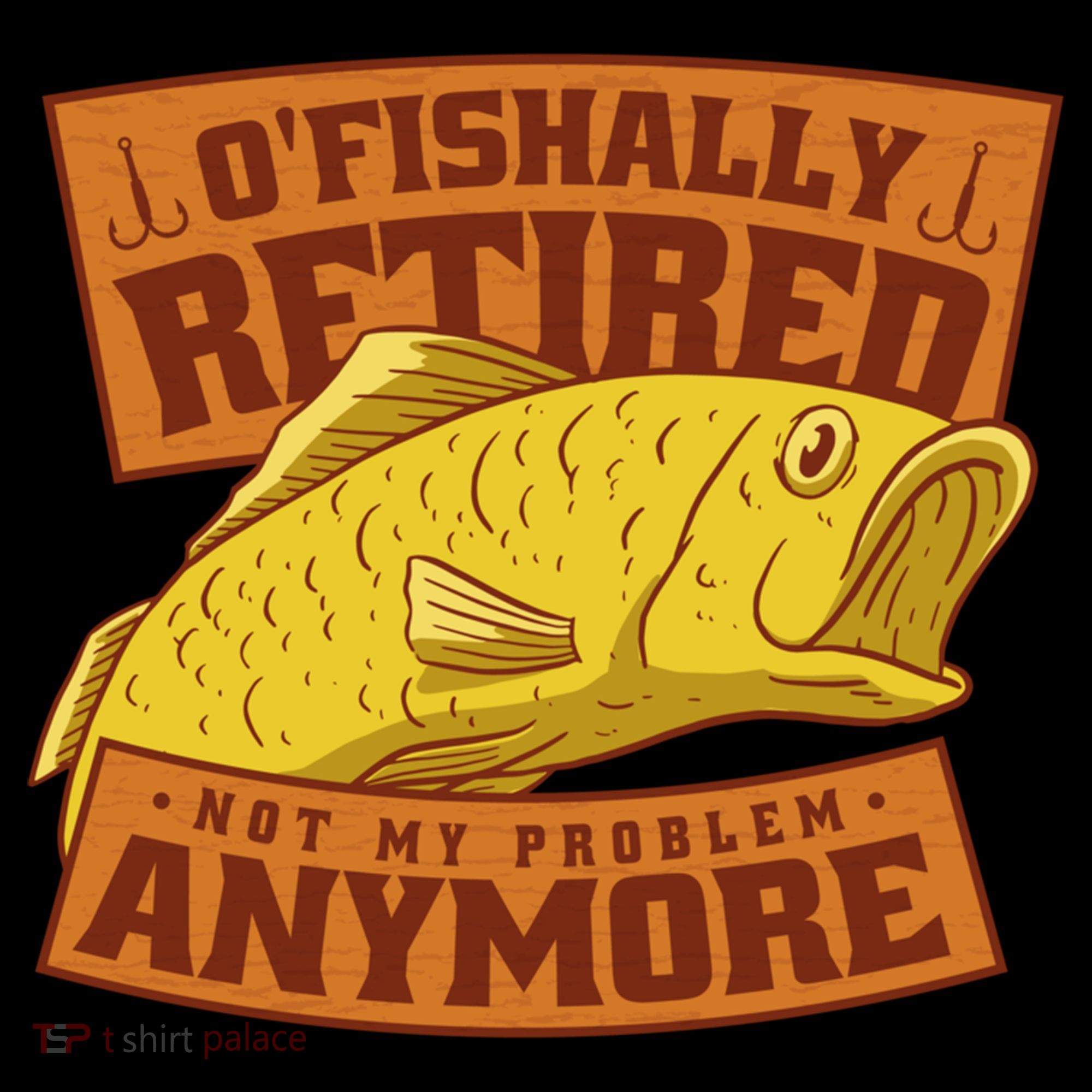O'fishally Retired Not My Problem Anymore Funny Fishing Meme Cool Gift Coffee Mug