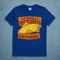 O'fishally Retired Not My Problem Anymore Funny Fishing Meme Cool Gift T-Shirt thumb 5