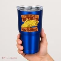 O'fishally Retired Not My Problem Anymore Funny Fishing Meme Cool Gift Tumbler thumb 2