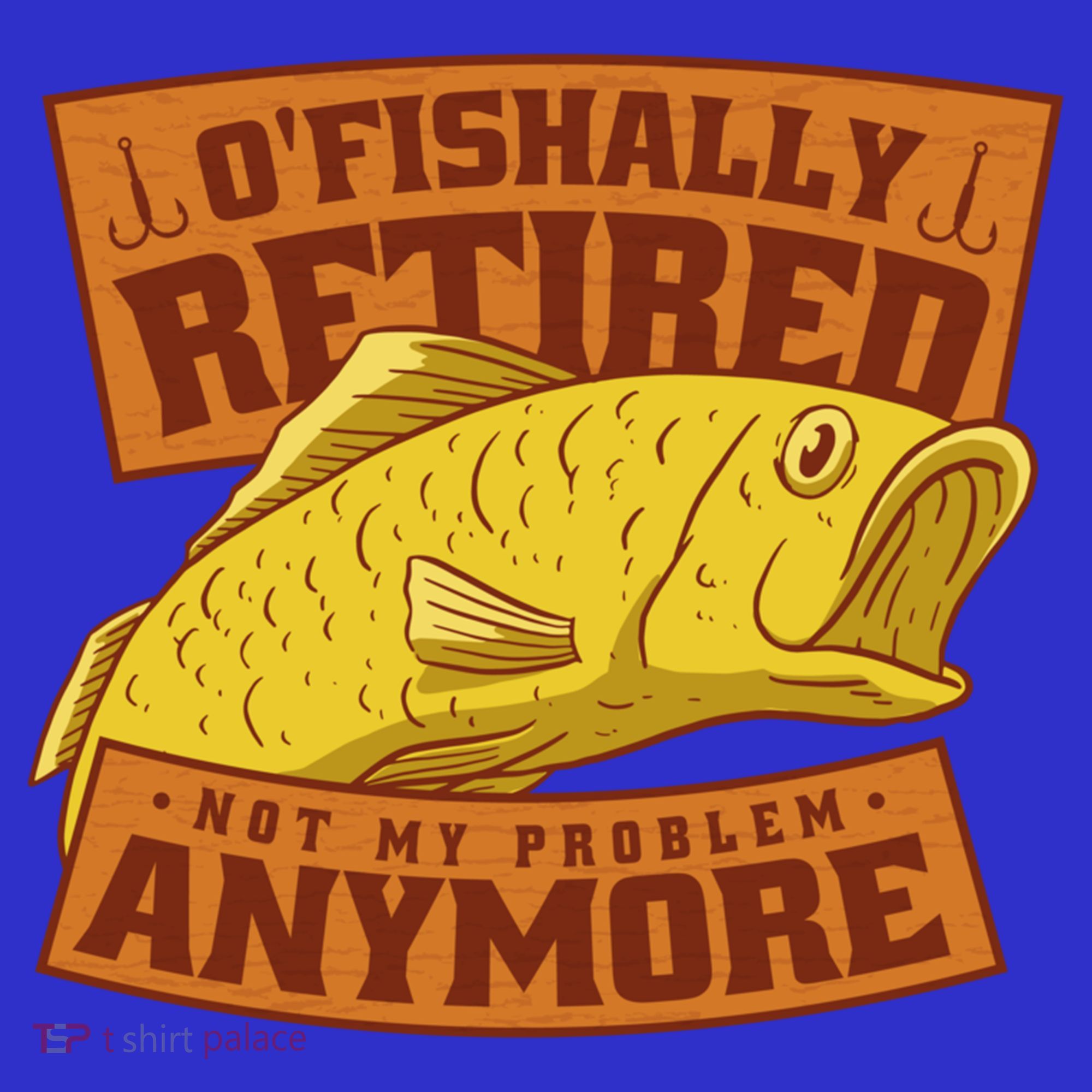 O'fishally Retired Not My Problem Anymore Funny Fishing Meme Cool Gift Women's Tank Top