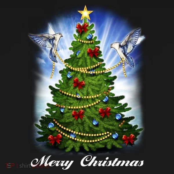 Ornament Merry Christmas Tree Doggie Tank