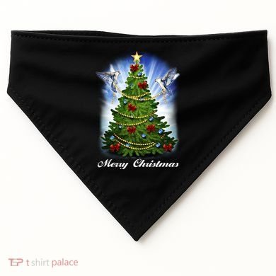Ornament Merry Christmas Tree USA-Made Doggie Bandana