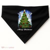 Ornament Merry Christmas Tree USA-Made Doggie Bandana thumb 0