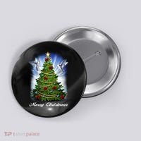Ornament Merry Christmas Tree Button thumb 0