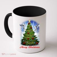 Ornament Merry Christmas Tree Coffee Mug thumb 0
