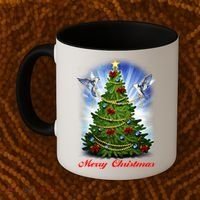 Ornament Merry Christmas Tree Coffee Mug thumb 2