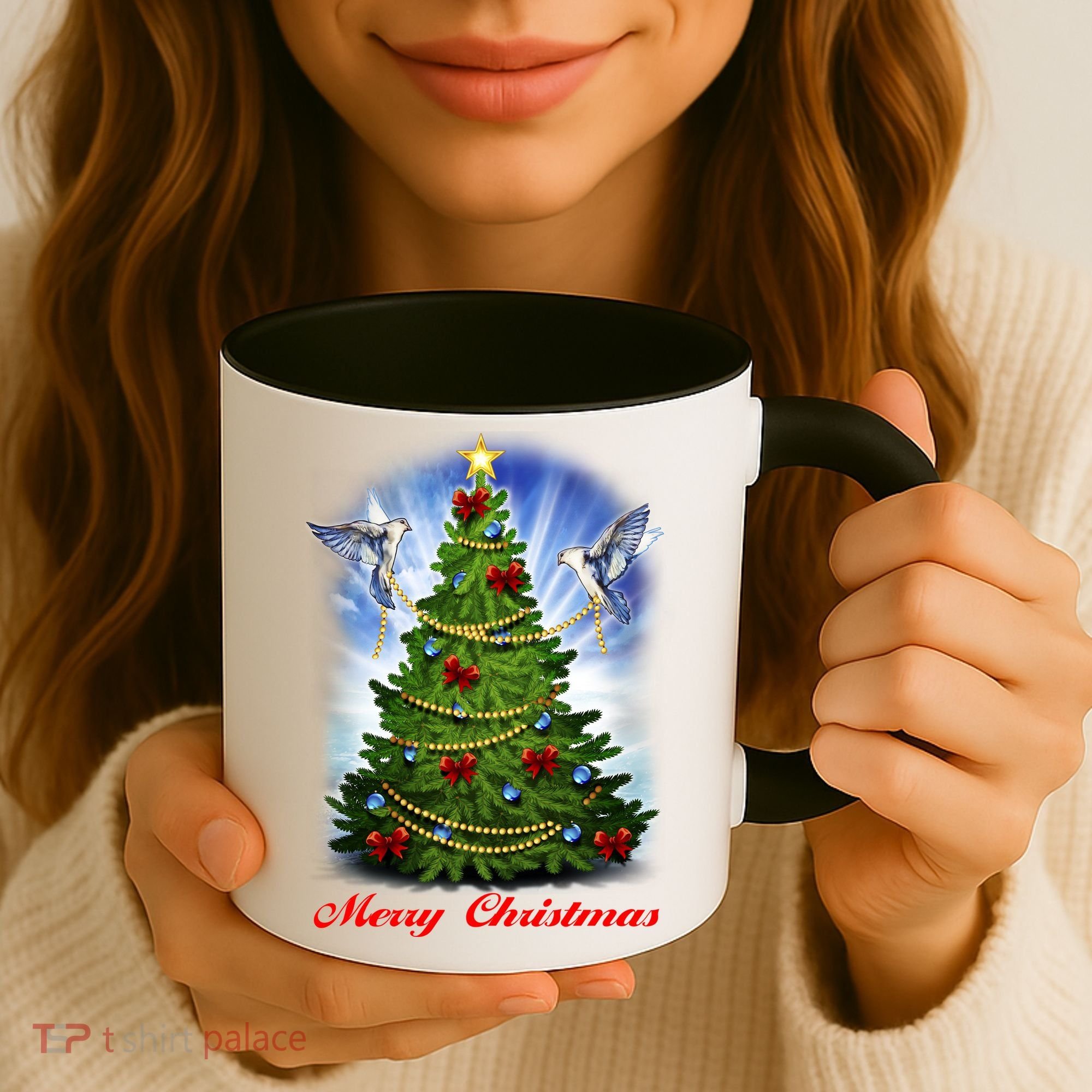 Ornament Merry Christmas Tree Coffee Mug