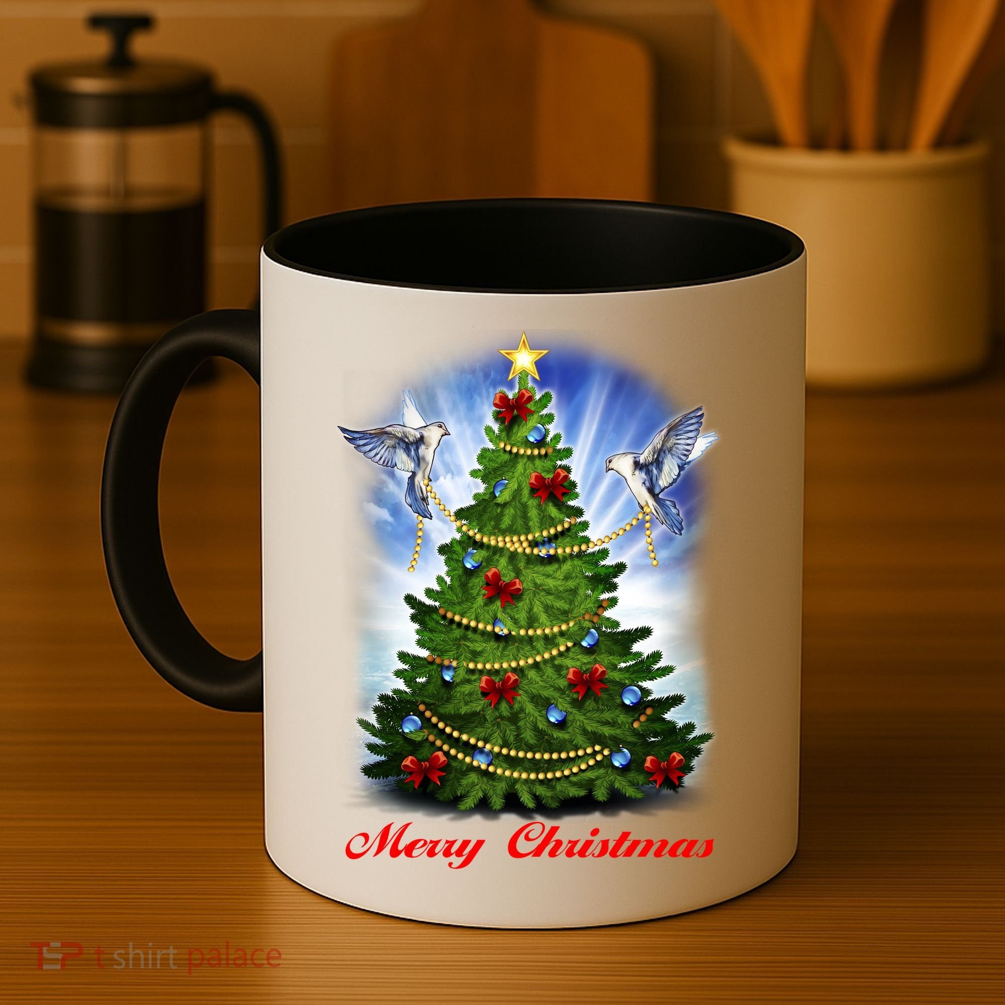 Ornament Merry Christmas Tree Coffee Mug