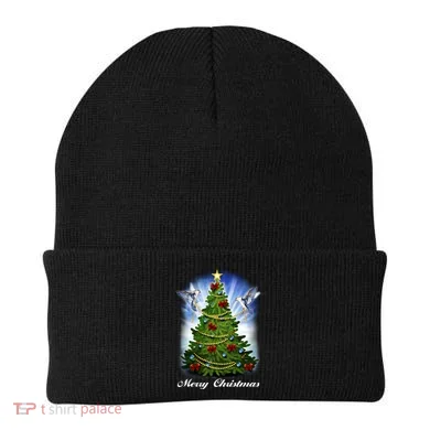 Ornament Merry Christmas Tree Beanie