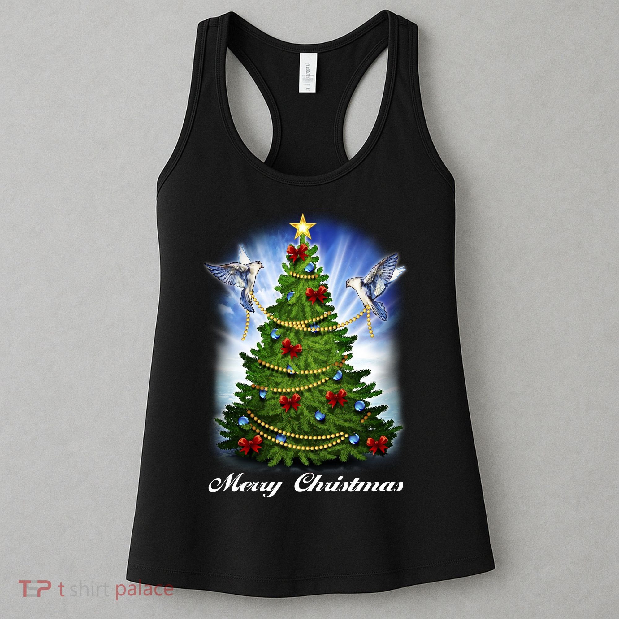 Ornament Merry Christmas Tree Women's Tank Top