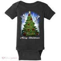 Ornament Merry Christmas Tree Baby Bodysuit thumb 0