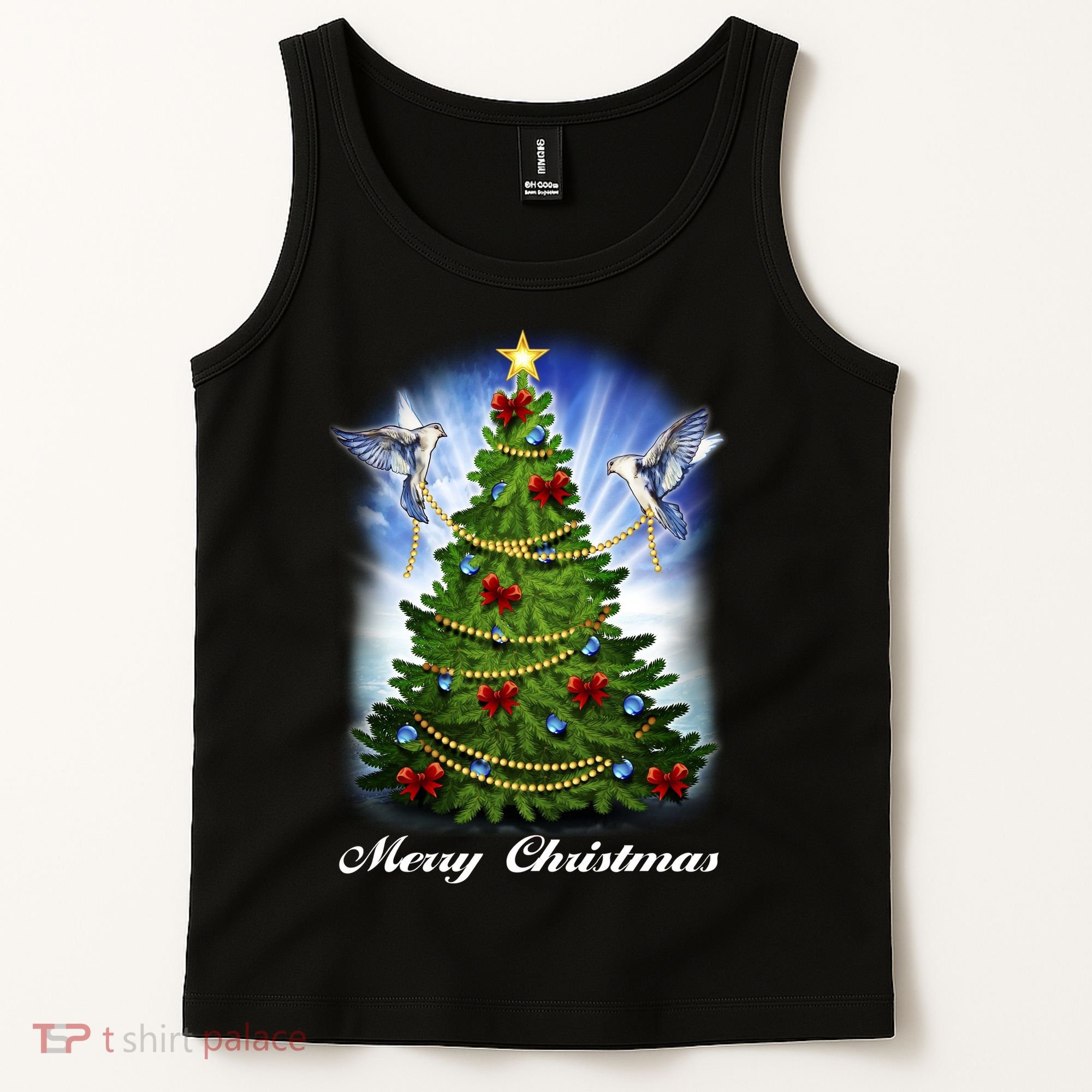 Ornament Merry Christmas Tree Tank Top