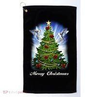 Ornament Merry Christmas Tree Golf Towel thumb 0