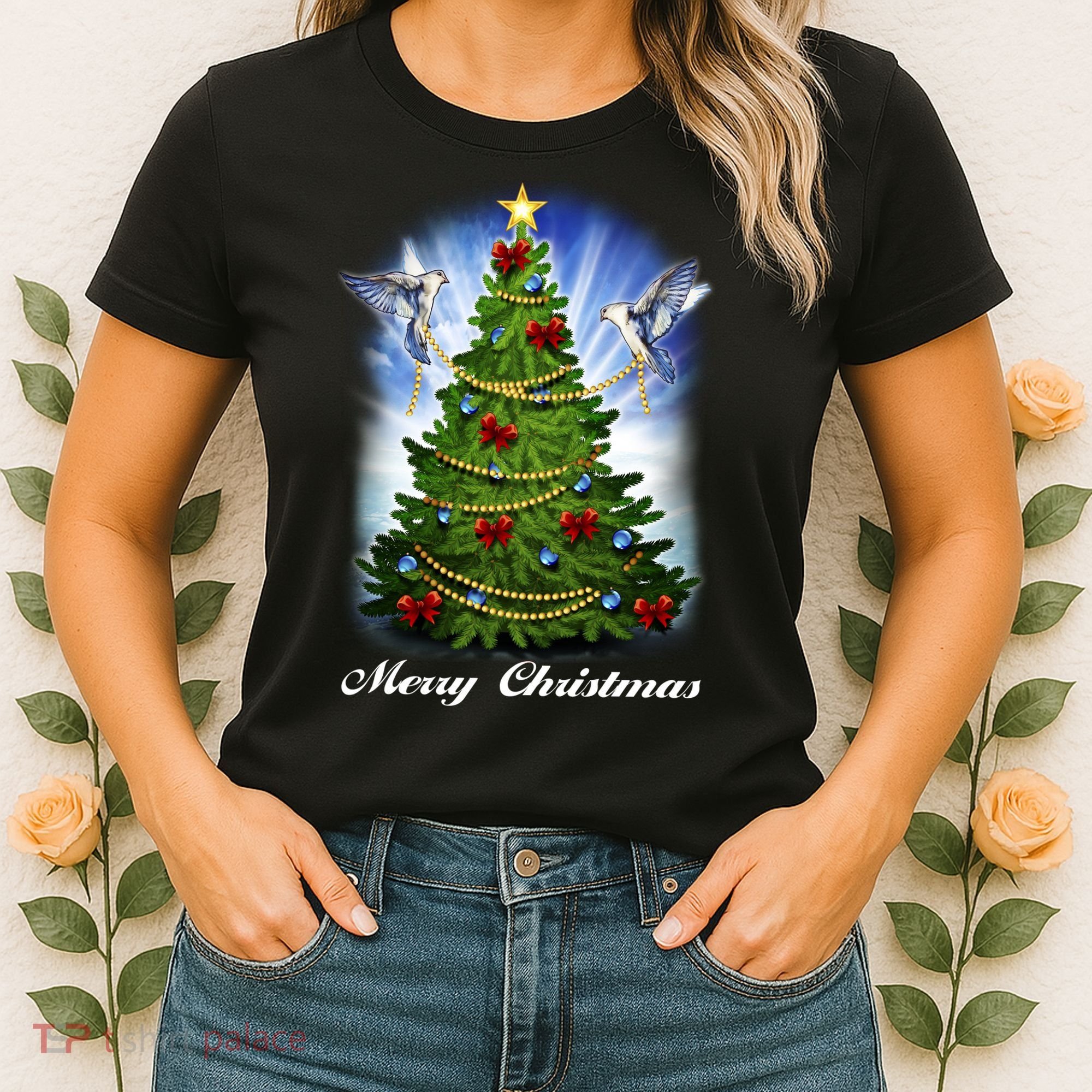 Ornament Merry Christmas Tree Women's T-Shirt
