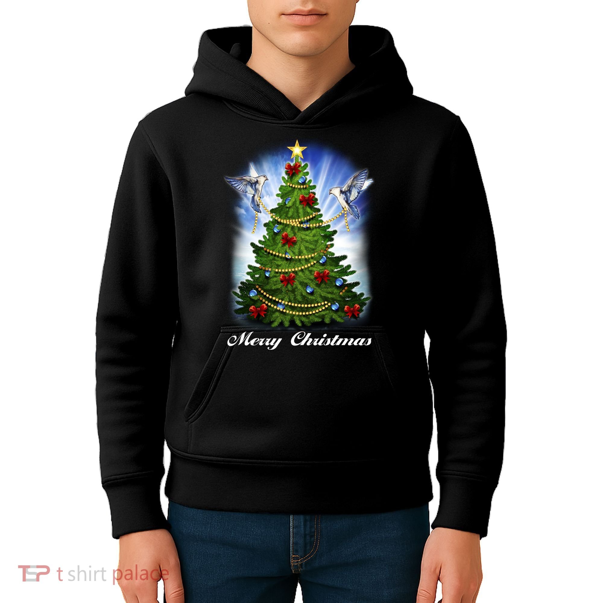 Ornament Merry Christmas Tree Kids Hoodie