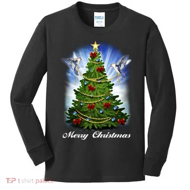 Ornament Merry Christmas Tree Kids Long Sleeve Shirt