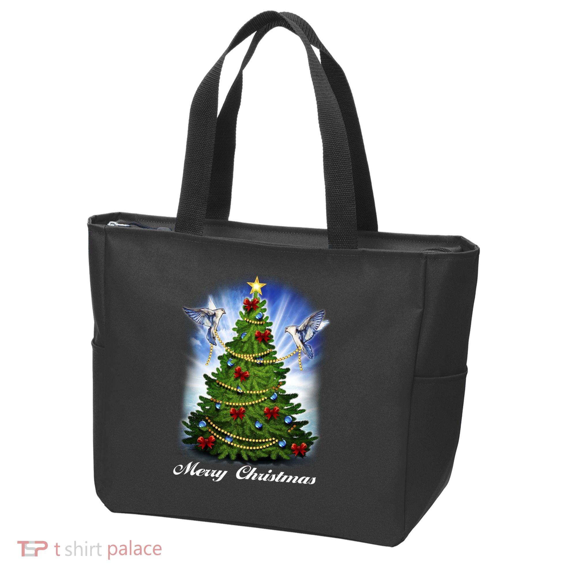 Ornament Merry Christmas Tree Tote Bag
