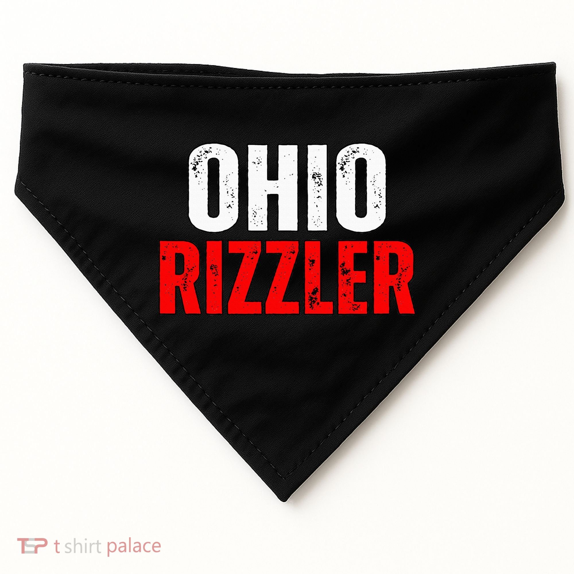 Ohio Rizzler Ohio Rizz Funny Ironic USA-Made Doggie Bandana