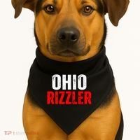 Ohio Rizzler Ohio Rizz Funny Ironic USA-Made Doggie Bandana thumb 1