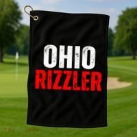 Ohio Rizzler Ohio Rizz Funny Ironic Golf Towel thumb 1