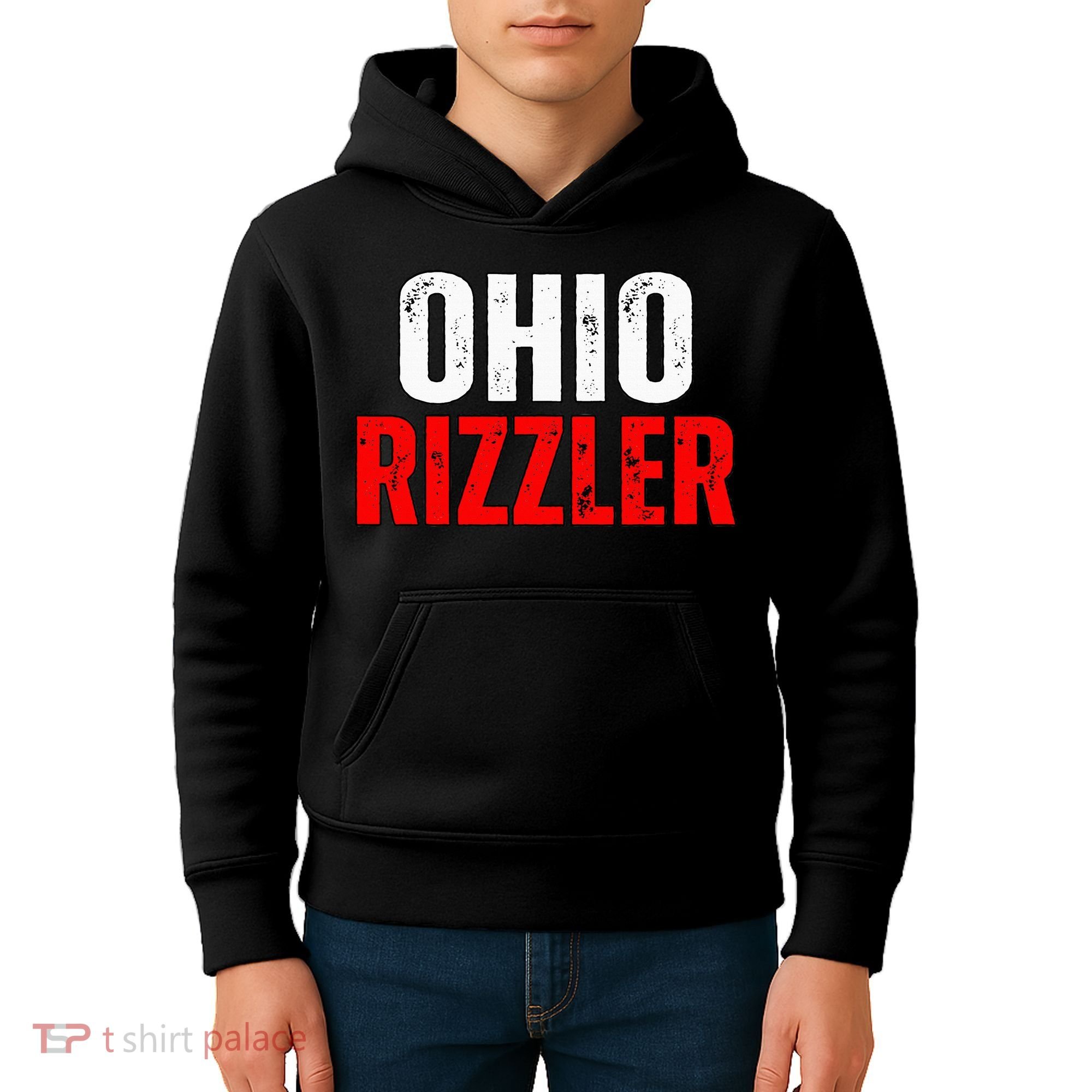 Ohio Rizzler Ohio Rizz Funny Ironic Kids Hoodie