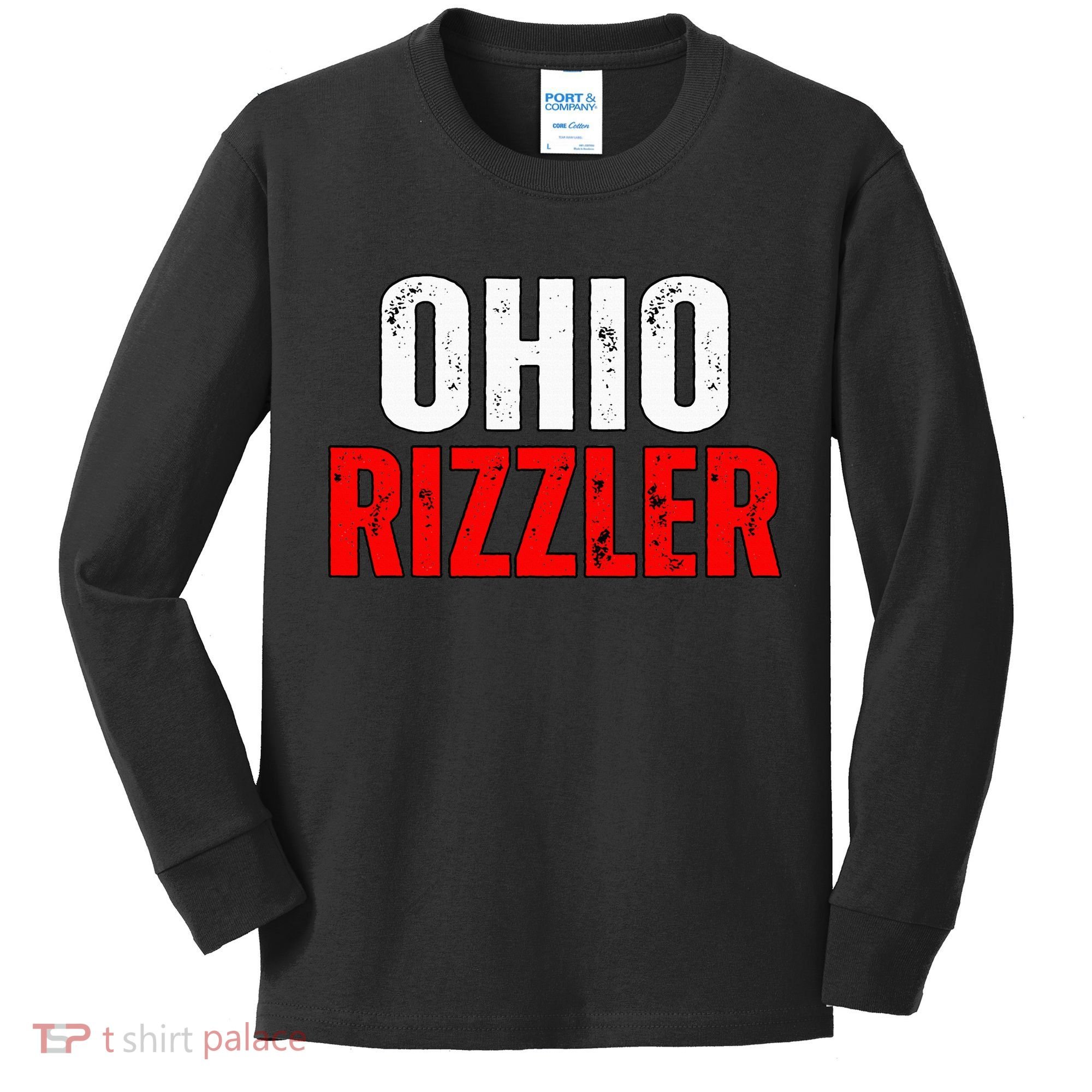Ohio Rizzler Ohio Rizz Funny Ironic Kids Long Sleeve Shirt