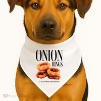 Onion Rings USA-Made Doggie Bandana thumb 1