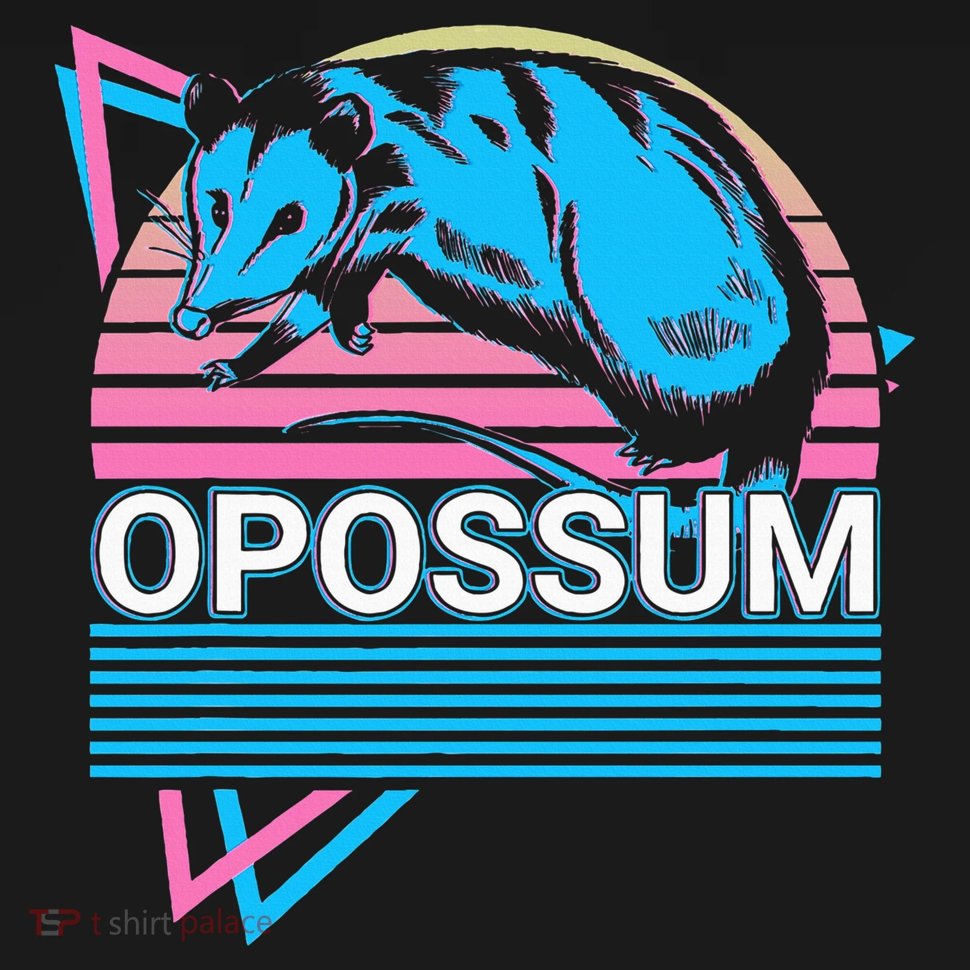 Opossum Retro Women's Long Sleeve Shirt