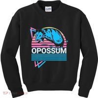 Opossum Retro Kids Sweatshirt thumb 0