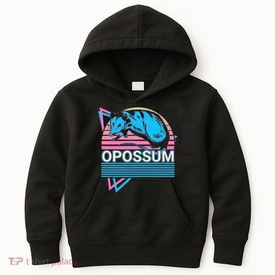 Opossum Retro Kids Hoodie