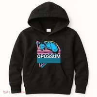 Opossum Retro Kids Hoodie thumb 0