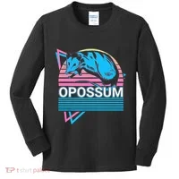 Opossum Retro Kids Long Sleeve Shirt thumb 0