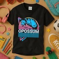 Opossum Retro Kids T-Shirt thumb 3