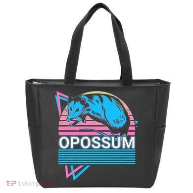 Opossum Retro Tote Bag