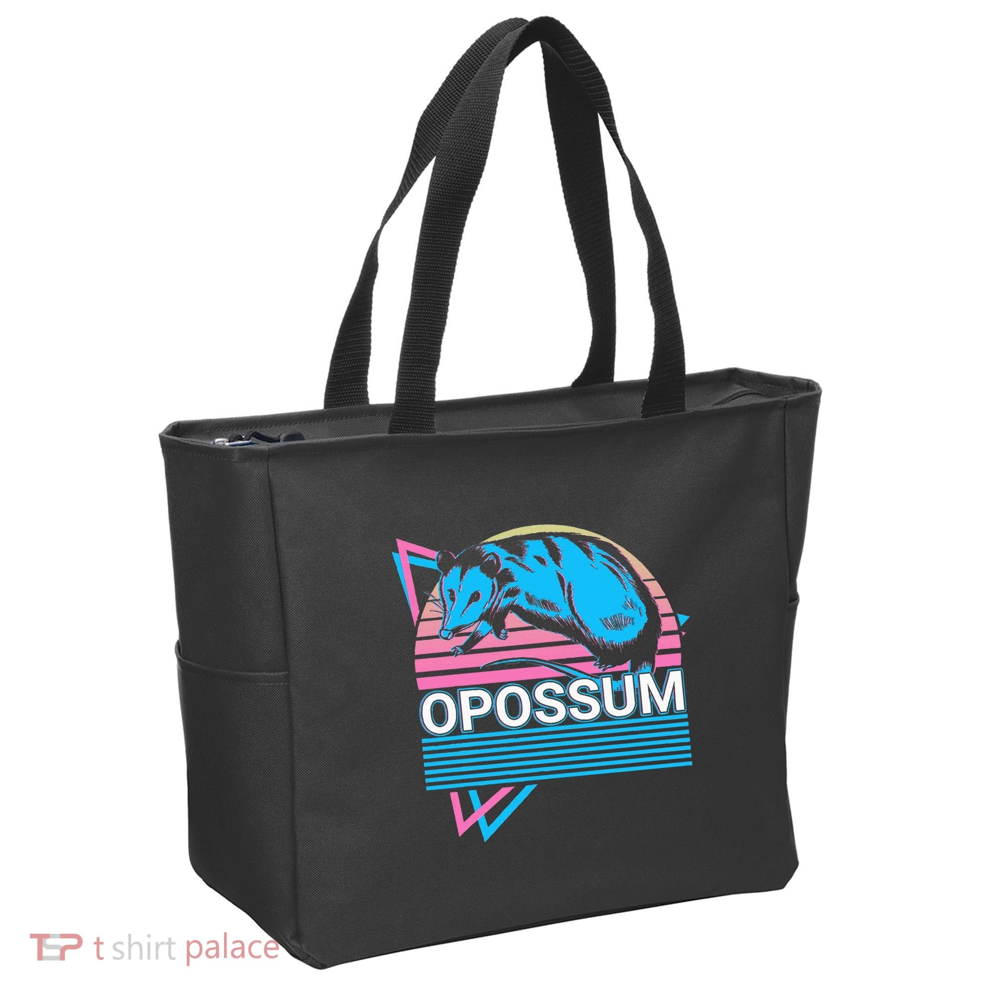 Opossum Retro Tote Bag