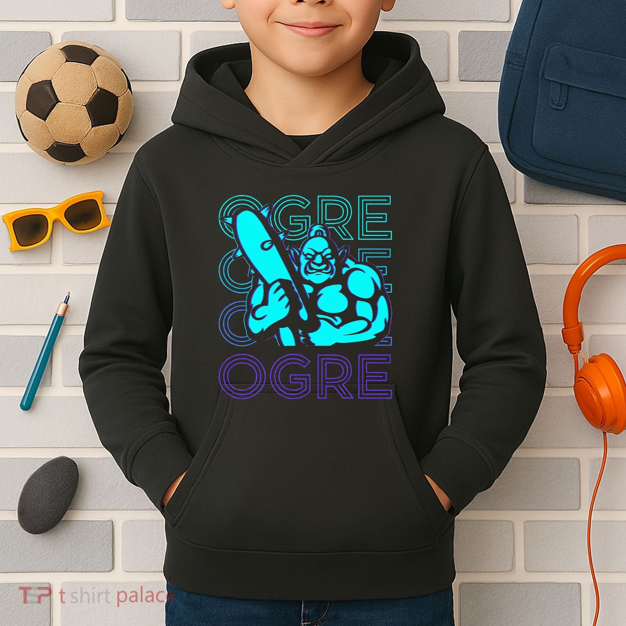 Ogre Retro Kids Hoodie