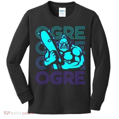 Ogre Retro Kids Long Sleeve Shirt