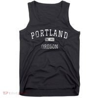 Oregon Retro Portland Home State Mountains Tank Top thumb 0